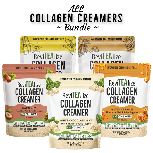 Collagen Creamer for Coffee or Tea - ALL Flavors - Bundle