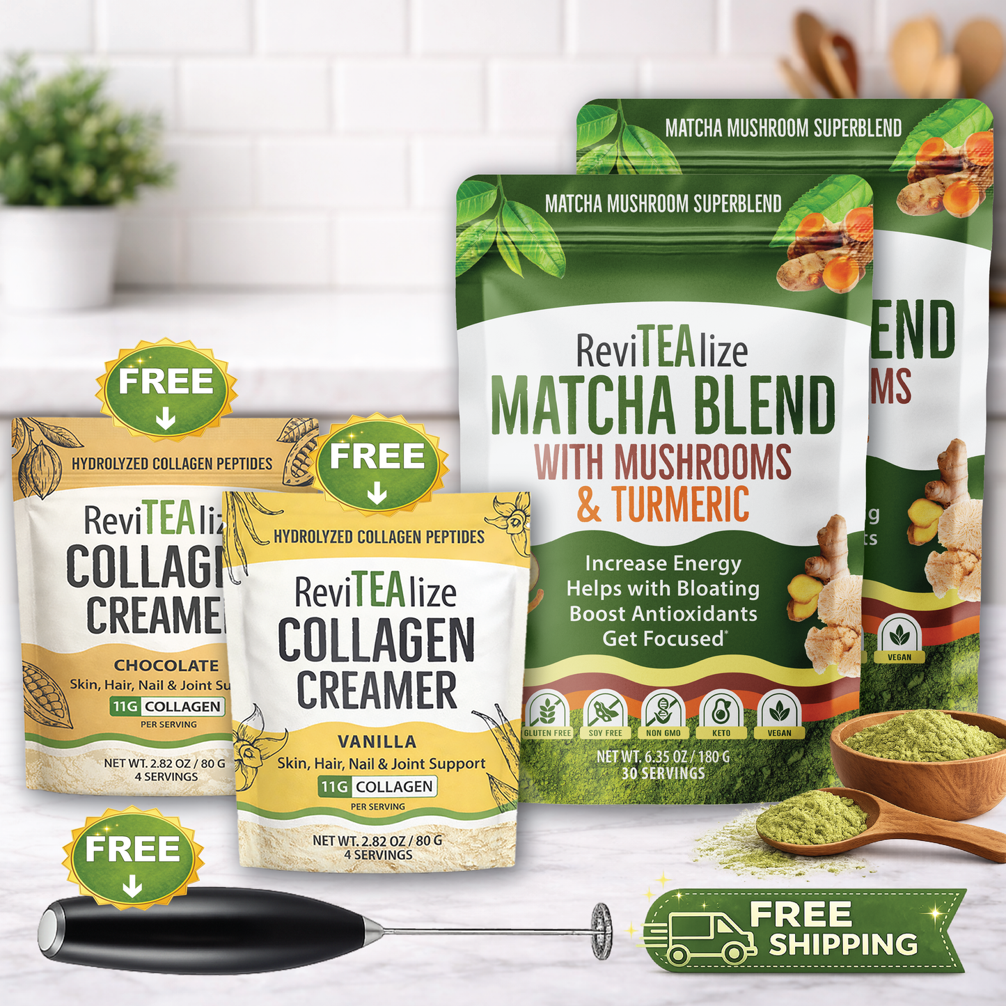 Matcha Mushroom Blend - Starter Kit