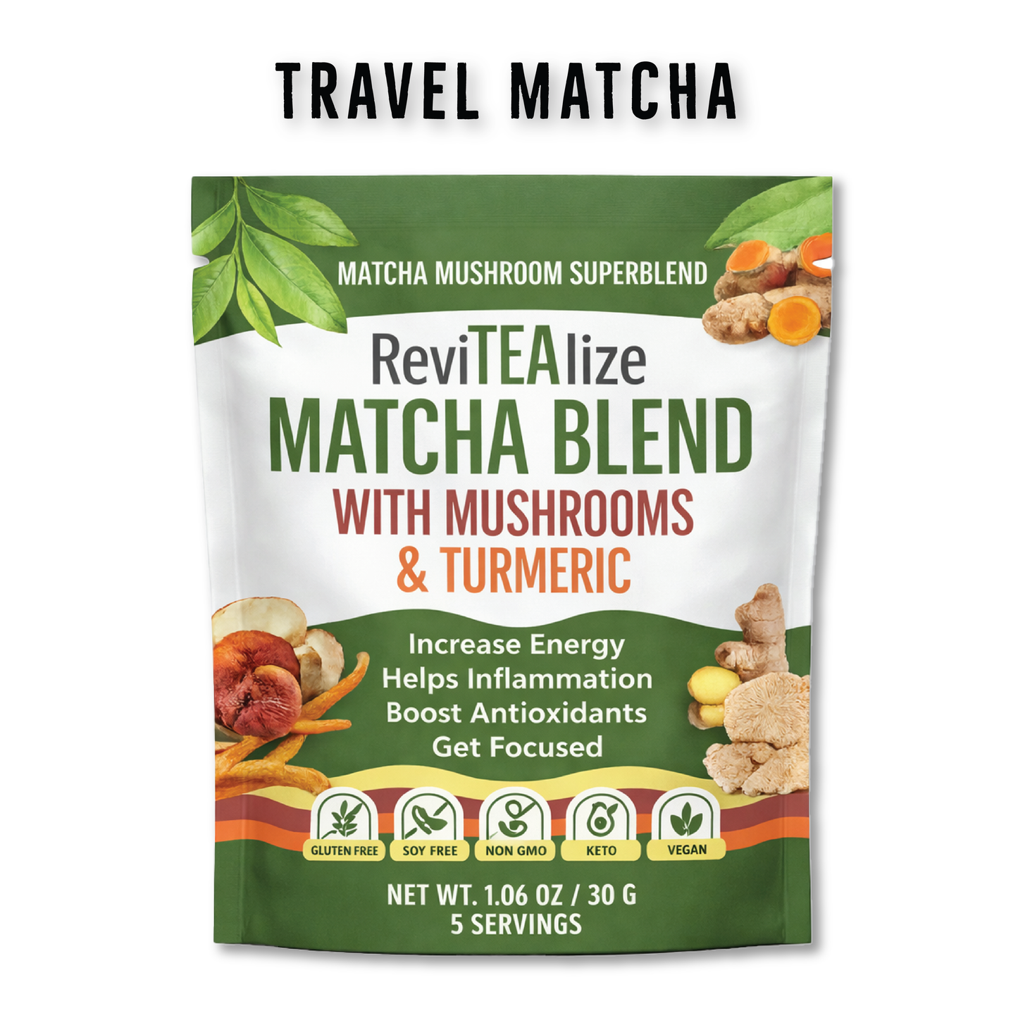 Matcha Mushroom Blend - Travel Pack