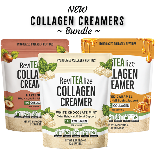 Collagen Creamer for Coffee or Tea - NEW Flavors - Bundle