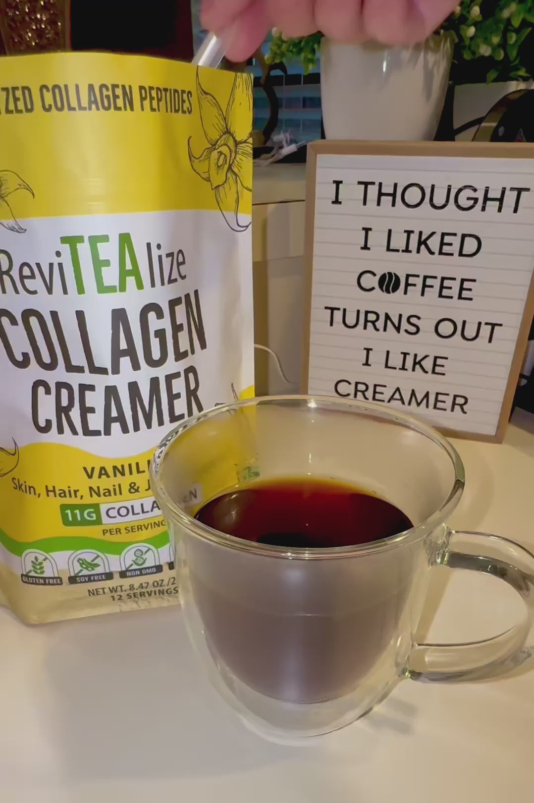Collagen Creamer for Coffee - Grass Fed Collagen Peptides Powder